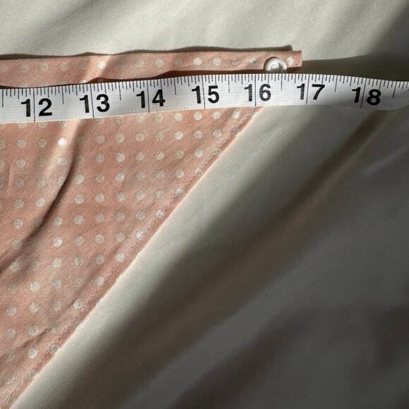 EUC, Canoodle Polka Dot Pattern Dog Bandana, White and Pink, Size M - Picture 12 of 14